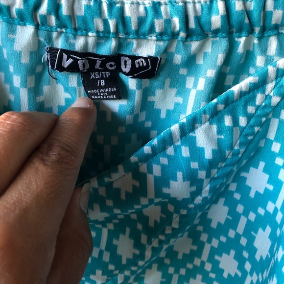 Volcom turquoise printed cami - Picture 4 of 7